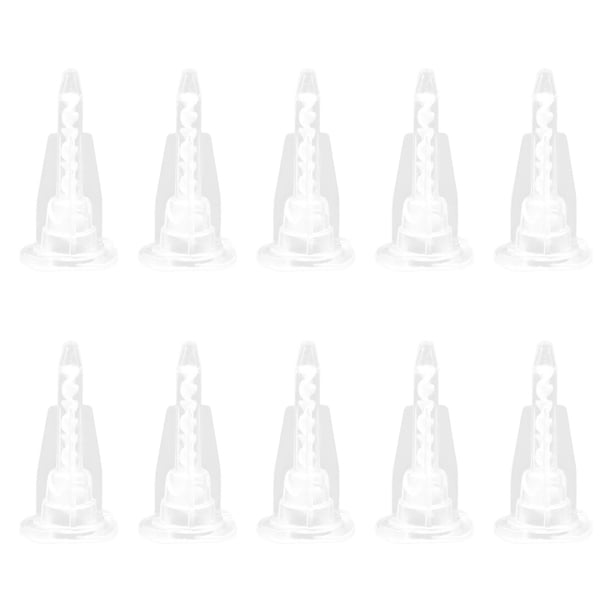 10 boquillas mezcladoras para cartuchos de dos componentes AB, accesorios para resina 8 secciones