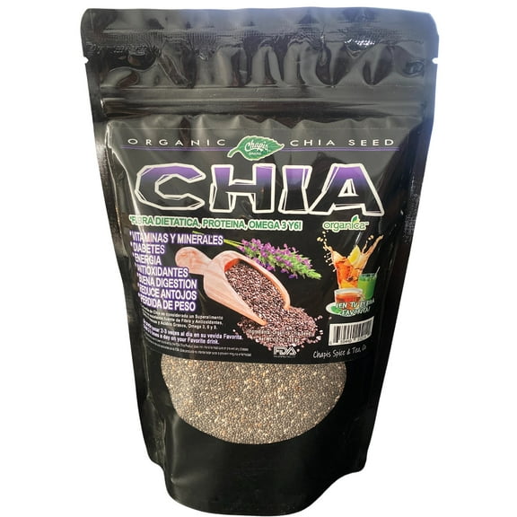 Chapis Organic Chia Seed- Chia Organica- Dietary Fiber, Protein, Omega 3 and 6 Net Wt. 12 oz. 339.6g