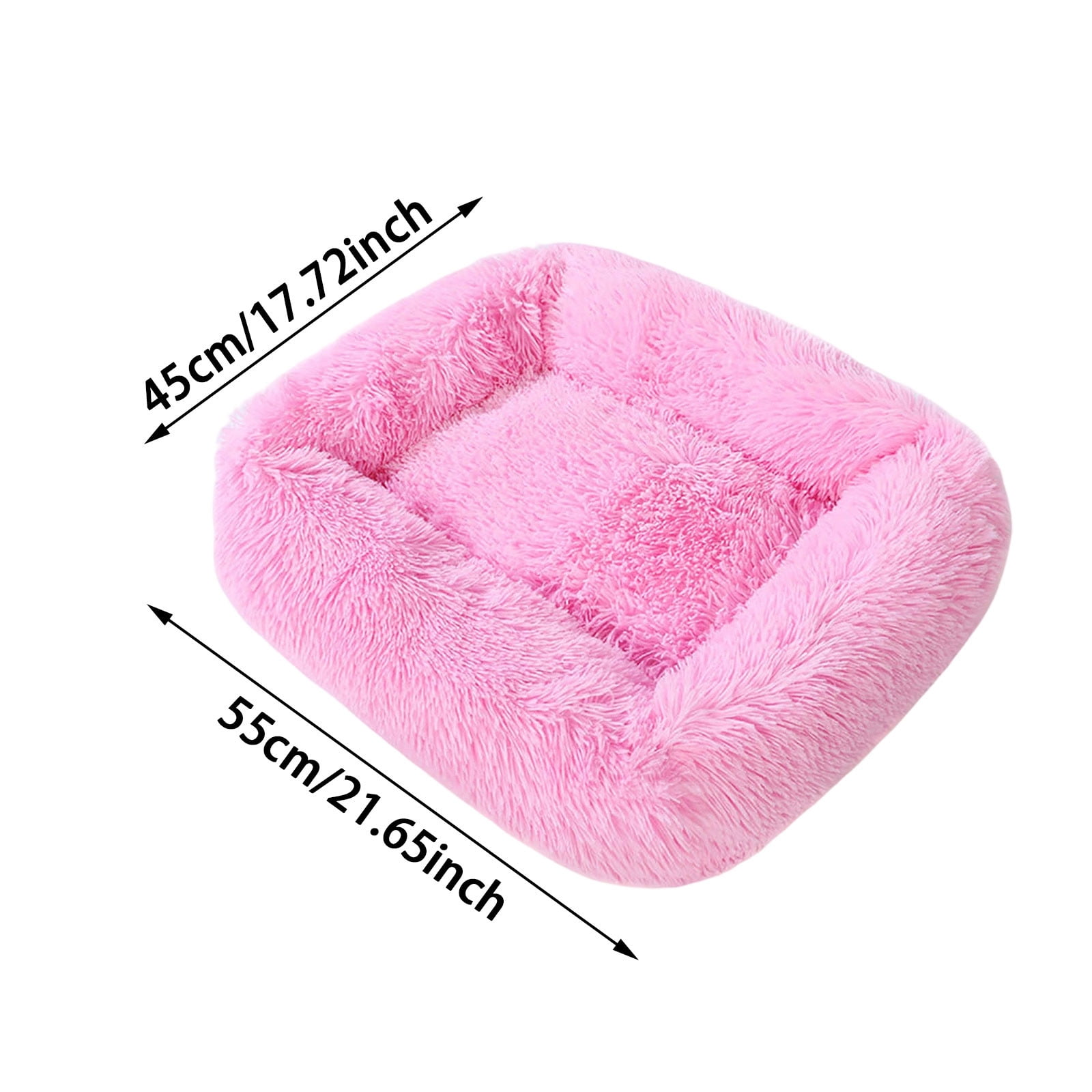 Calming Self Warming Pet Bed for Cats and Dogs Soft Cuddler Cushion Machine Washable Indoor Outdoor Use