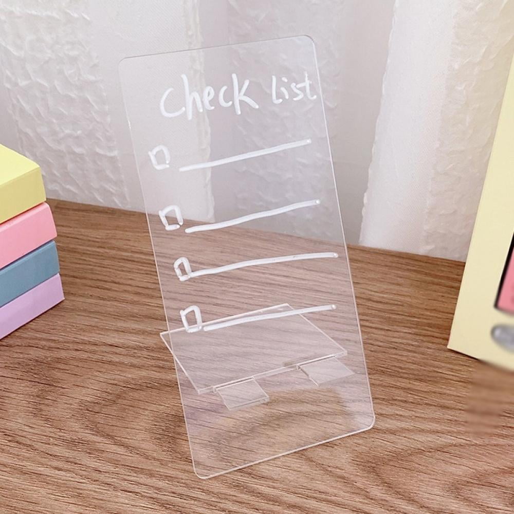 Ins Simple Transparent Acrylic Note Board,Student Message Board Memo