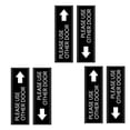 thumbnail image 2 of Door Sticker 6pcs Please Use Other Door Creative Door Sign Art Fashion Decor Black, 2 of 8