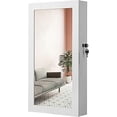 thumbnail image 1 of SONGMICS Lockable Jewelry Cabinet Armoire with Mirror, Wall-Mounted Space Saving Jewelry Storage Organizer, 1 of 8