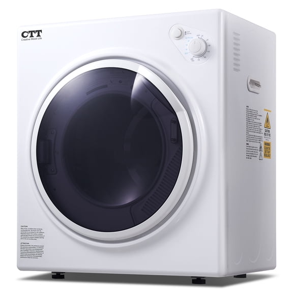 CTT Portable Clothes Dryer 3.5 cu.ft, 110V Laundry Dryer with Stainless Steel Tub, 4 Drying Mode, Portable Dryers for Laundry, Apartments, RVs, Dorms, 1500W