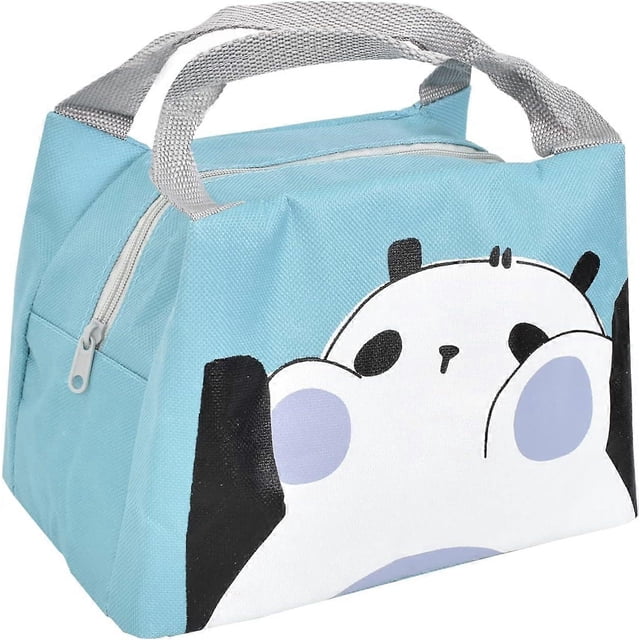 Insulated Lunch Bag for Girls Kids, Kids Lunch Bag, Fresh Lunch Bag, Portable Meal Carry Bag, Insulated Waterproof Canvas Pocket Bag for Adults, Schoo
