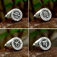 thumbnail image 5 of K-KED Twelve Signs Of The Zodiac Constellation Ring Stainless Steel Fashion Ring Gift-9-Taurus, 5 of 6