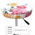 thumbnail image 4 of Disketp Colorful Flowers Funda Redonda para Taburete, Funda de Cojín para Silla de Bar Suave y Elástica-12 inch, 4 of 7