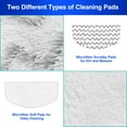 thumbnail image 3 of 4 Pack Microfiber Steam Mop Pads Compatible with Bissell Powerfresh 1940/1544/1806/2075/2685A Series, 2 Striped + 2 Plain White, Washable & Reusable, 3 of 9