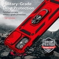 thumbnail image 6 of iPhone 11 Case,Dteck Shockproof Rubber Rugged Case Hybrid Hard Ring Holder Kickstand Slide Camera Lens Protector Cover for Apple iPhone 11,Red, 6 of 8