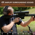 thumbnail image 5 of ZOHAN EM054 Electronic Shooting Ear Protection with 4X Sound Amplification, Slim Active Noise Reduction Earmuffs for Gun Range,Hunting - Brown, 5 of 10