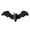 A, variant on Woven Bat Wall Hanging Halloween Decor, 3D Handcrafted Black Rope Bats Rustic Farmhouse Decoration, Spooky Wall Art for Home Fireplace Door Display