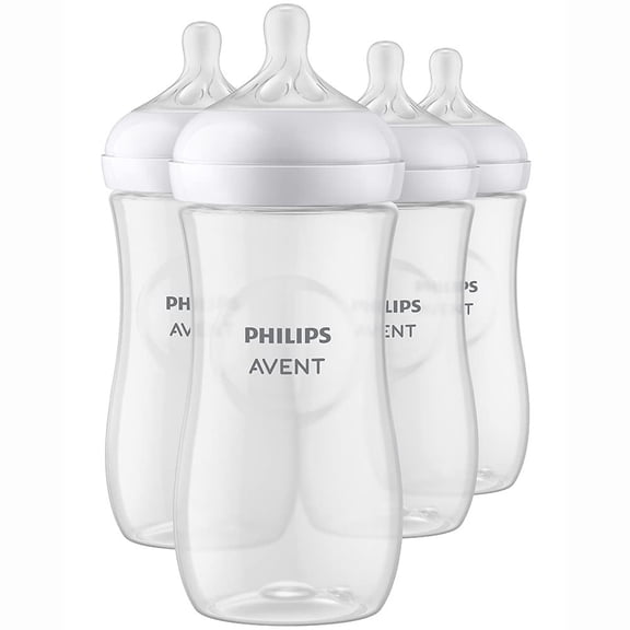 Philips Avent Natural Bottles with Natural Response Nipple - 11oz, 4pk