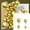 Gold, variant on Goowood PartyWoo 140 Pcs Black Balloons Arch Kit Different Sizes 18 12 10 5 Inch Black Balloon Garland for Birthday Decorations Party