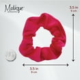 thumbnail image 5 of Velvet Solid Scrunchies - Set of 6-Hot Pink, 5 of 5
