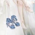 thumbnail image 1 of Zapatos de Tacón Alto Baoblaze PU Para Muñeca 1/4 Azul, 1 of 8