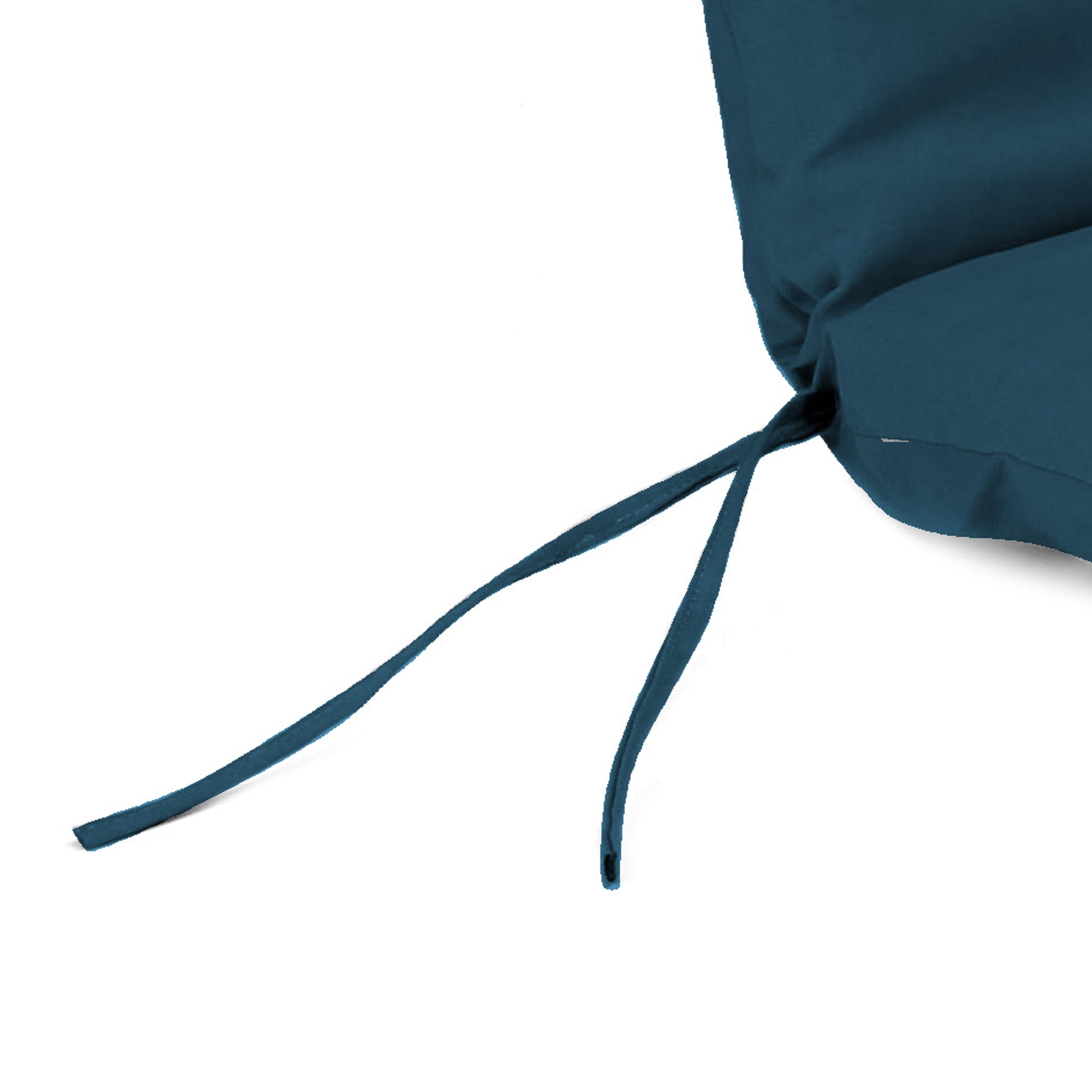 Jordan Manufacturing 72" x 22" Celosia Legion Blue Crosshatch Rectangular Outdoor Chaise Lounge Cushion with Ties and Hanger Loop