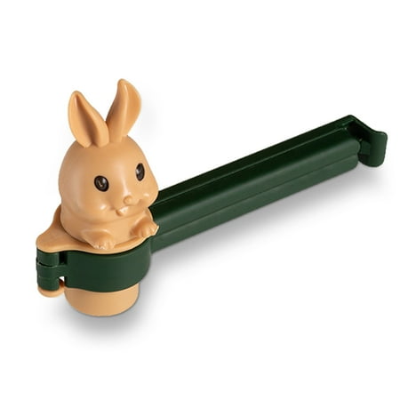 

2Pcs Food Storage Bag Sealing Clip Portable PP Plastic Moisture-proof Sealer Chocolate Clamp Kitchen Tool Household Supplies Green Beige