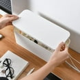 thumbnail image 6 of Box for Storage Extension, Management And Organising Cable And Clear Desktop - White L, 2 Sizes, 6 of 8