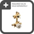 thumbnail image 2 of Moen Ut5500 Wynford 2 Function Pressure Balanced Valve Trim Only - Nickel, 2 of 2