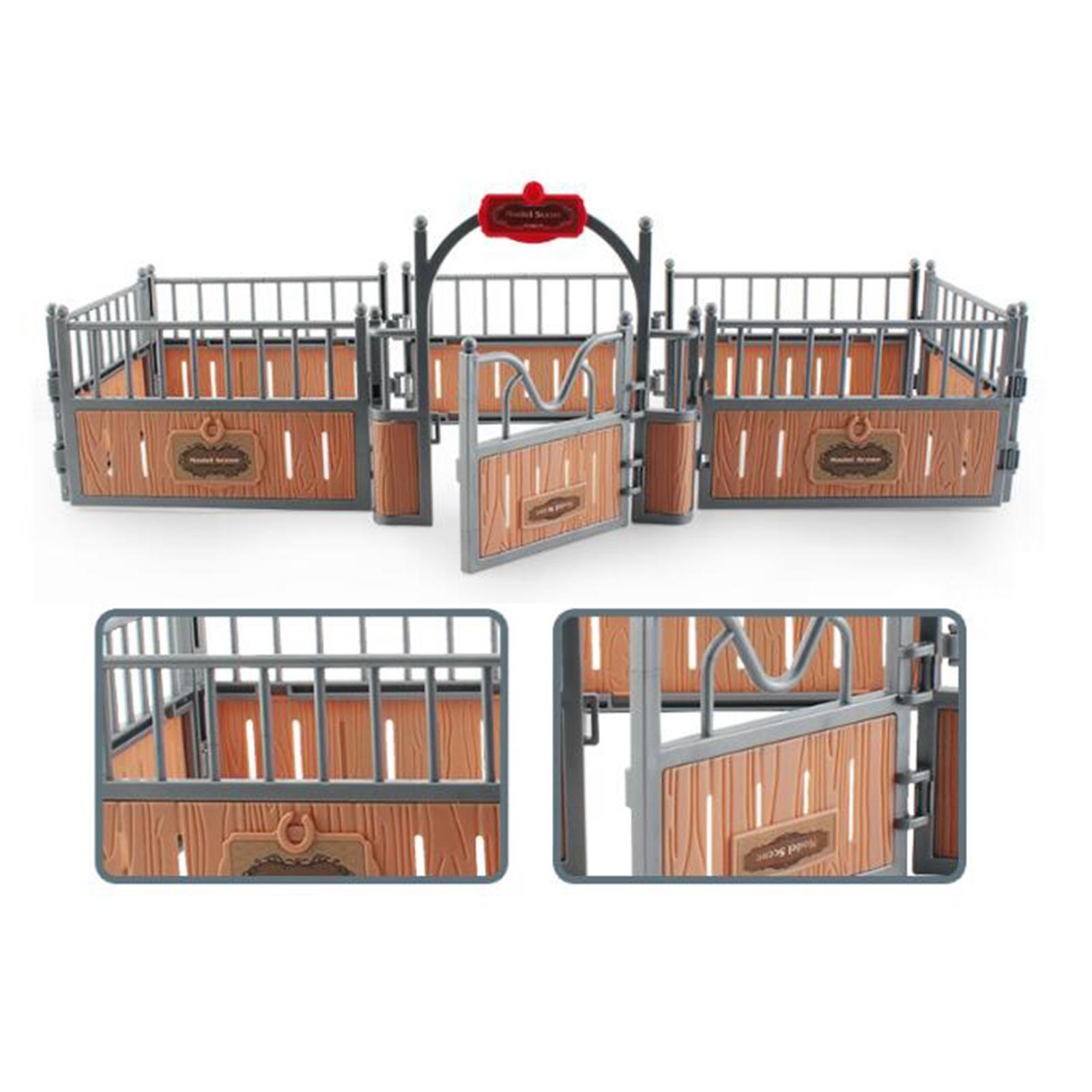 70 Pièces De Clôture Jouet Pour Ferme Miniature - En Plastique PP, Pour Enfants, DIY, Décoration Paysage Avec Animaux