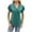 Green, variant on gakvbuo Summer Tops For Womens Tops Loose Ruffle Short Sleeve Pleated Front V Neck Tunic Tops Dressy Blouses T-Shirts