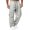 Gray, variant on Stretch Chino Pants for Men Lightweight Construction Work Pants Mencomfy Jogger Hiking Cargo Pant Multi Pockets Khaki XS