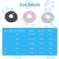 thumbnail image 2 of Adjustable Dog Cone, Soft Dog Cone Alternative After Surgery, Protective Dog Recovery, Waterproof Recovery Dog Collars rose 3XL, 2 of 5