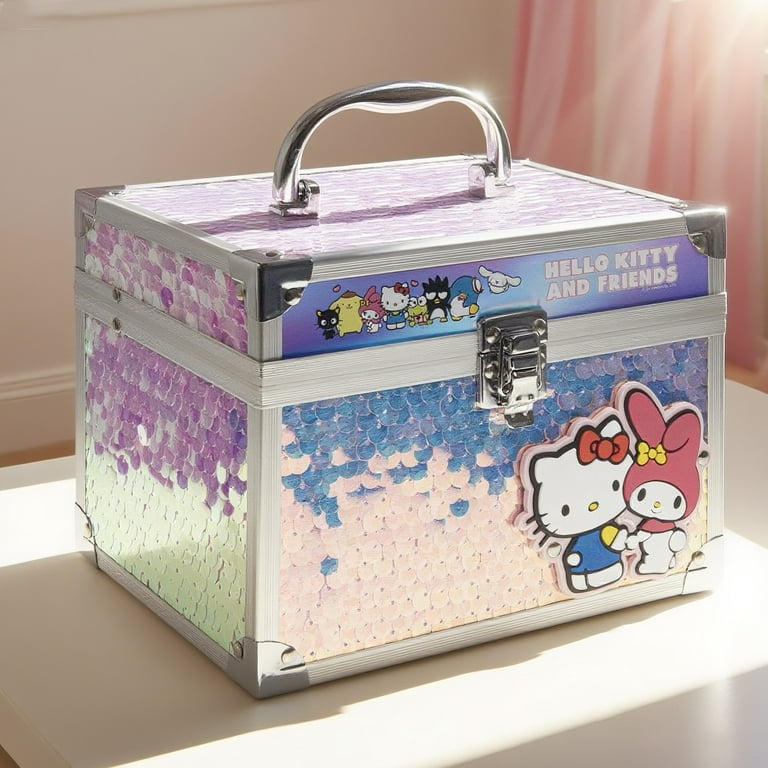 Hello Kitty and Friends Cosmetic Beauty Train Case, Lip, Nail