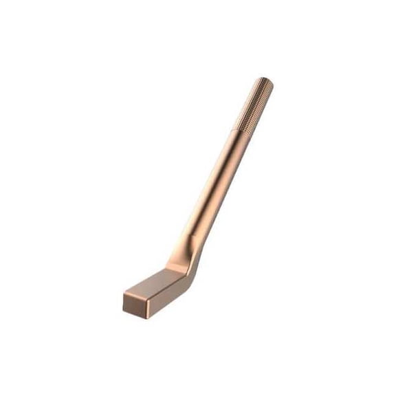 Burndy Steel Grounding Stud,6AWG,6.28In GSTUD14HY