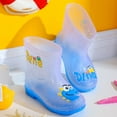 thumbnail image 2 of Children Shoes Cute Cartoon High Heels for Size 13 Mid Tube Rain Boots 4 Toddler Boots Transparent Practical Outdoor Boots Size 13 Small Rain Boots 2, 2 of 6