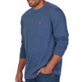 thumbnail image 3 of Coleman Men's Rugged Workwear Long Sleeve Crew Neck Chest Pocket Tee (Cobalt Blue Heather, XXL), 3 of 4