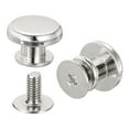 thumbnail image 1 of Unique Bargains Flat Studs Rivet 20 Pack 10x6.5mm Screw Back Rivets, Silver Tone, 1 of 4