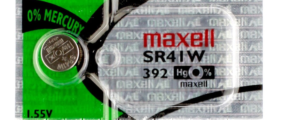 1 x Maxell 392 Piles pour Montres, SR41W Pile