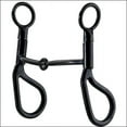 thumbnail image 2 of AH790 HILASON BLACK STEEL SNAFFLE MOUTH HORSE BIT, 2 of 4