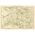 thumbnail image 2 of USGS 14x11 Black Ornate Wood Framed with Double Matting Museum Art Print Titled - North Western Colorado Utah - USGS 1881, 2 of 4