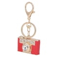 thumbnail image 2 of Camera Keychain, Rhinestone Keychain Zinc Alloy Wide Applicability Red Easy To Install Antirust For Girls For Wallet ANGGREK No, 2 of 7