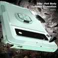 thumbnail image 4 of SaniMore for Google Pixel 6 6.4" Magnetic Case, Rugged PC & TPU Bumpers with Car Mount & Ring Kickstand Heavy Duty Full Body Protective Case for Google Pixel 6 Women Men, Green, 4 of 9