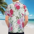 thumbnail image 6 of High Quality Hawaiian Shirts for Men Short Sleeve Aloha Beach Shirt Floral Summer Casual Button Down Shirts Blouses Z5ZU22, 6 of 7