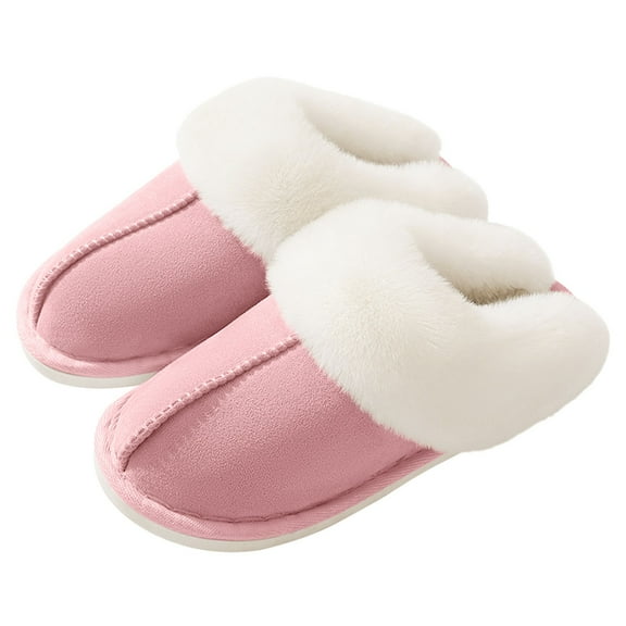 YLYL Womens Mens Slides Fuzzy Slippers Warm Cozy Soft Lightweight Memory Foam Indoor/Outdoor Slippers
