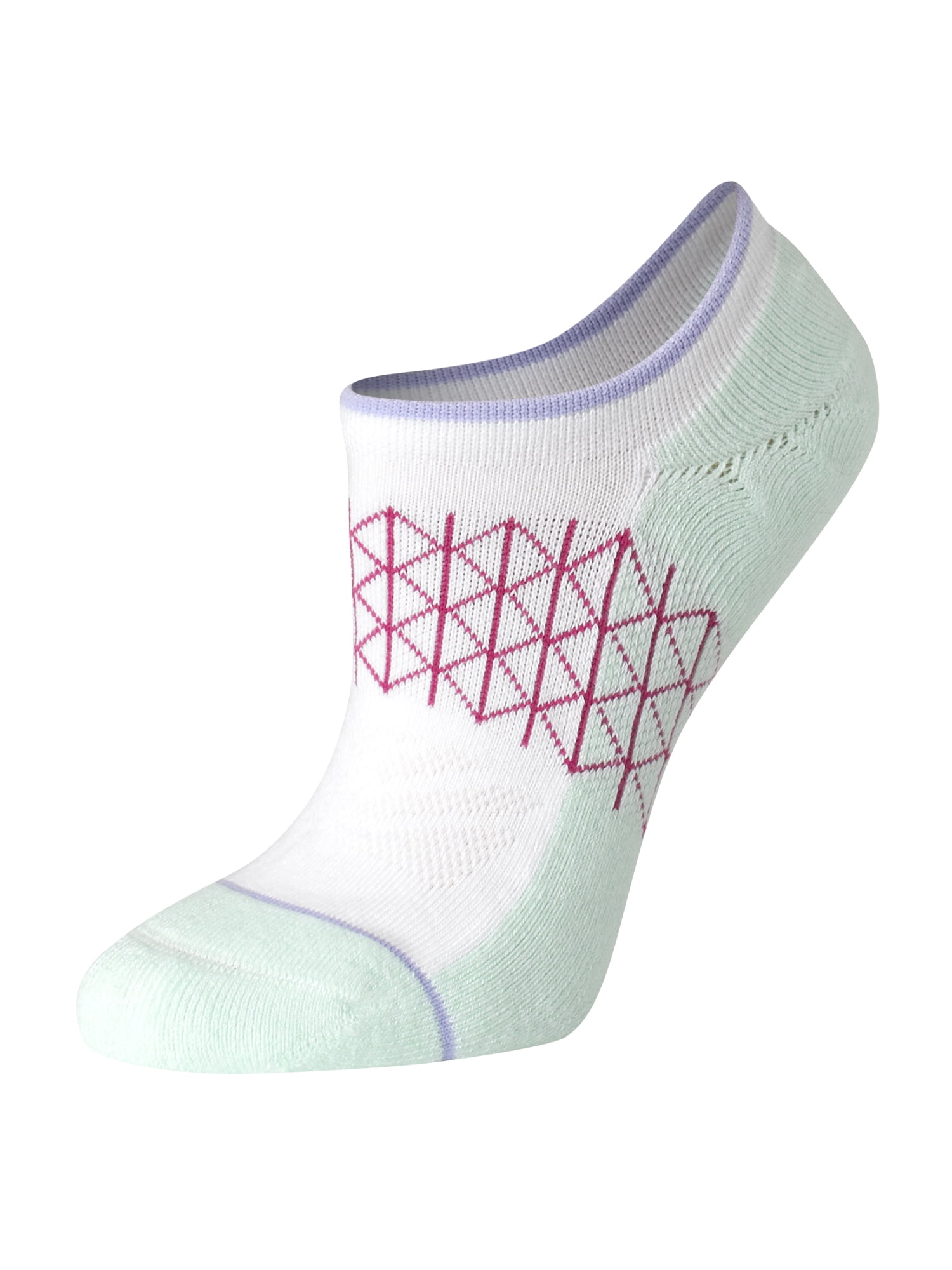 Hanes Women's Super No Show Socks with Gripper, Absolute Comfort, 4-Pack, Size 5-9