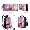 thumbnail image 7 of Yuyamidu Cute Axolotl Kids Backpack Set 3 in 1, 17 Inch School Backpack with Lunch Bag and Pencil Case, Large Capacity Bookbag for Boys Girls, Elementary Middle School, 7 of 7