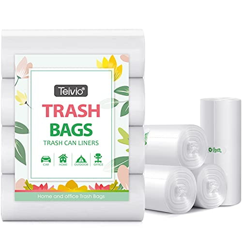 5 Rolls Home Kitchen Toilet Disposable Garbage Clean-up Waste Trash Rubbish Bag 