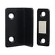 thumbnail image 1 of Tope magnético para puerta, gabinete sin perforaciones, atrapa herrajes delgados en forma de L (negro), 1 of 3