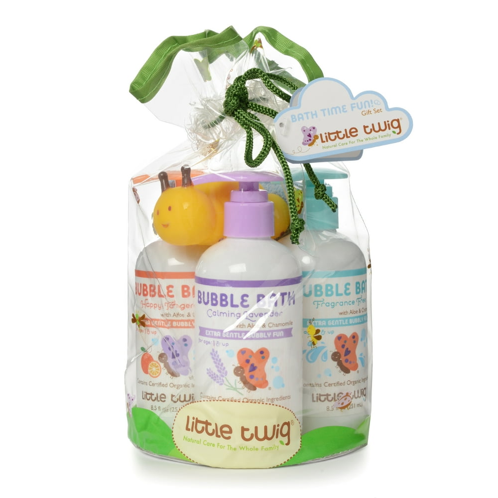 Little Twig Bath Time Fun Bubble Bath Set, 5Piece Bubble Bath Gift Set