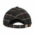 thumbnail image 4 of WITHMOONS Baseball Cap Wool Tartan Plaid Check STUPID Patch Hat KR11086 (Green)KR11086Green, 4 of 5
