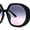 Black Black Pink, variant on Womens Minimally Mod Simple Plastic Large Round Fashion Sunglasses Black Pink Smoke