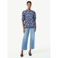 thumbnail image 3 of Scoop Women's Marietta Wide Leg Cropped Jeans, 3 of 5