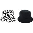 thumbnail image 3 of CoCopeaunts Cow Bucket Hat for Men Summer Creative Double-Sided Wear Fisherman Hat Lightweight Collapsible Women Fisherman Hat, 3 of 8