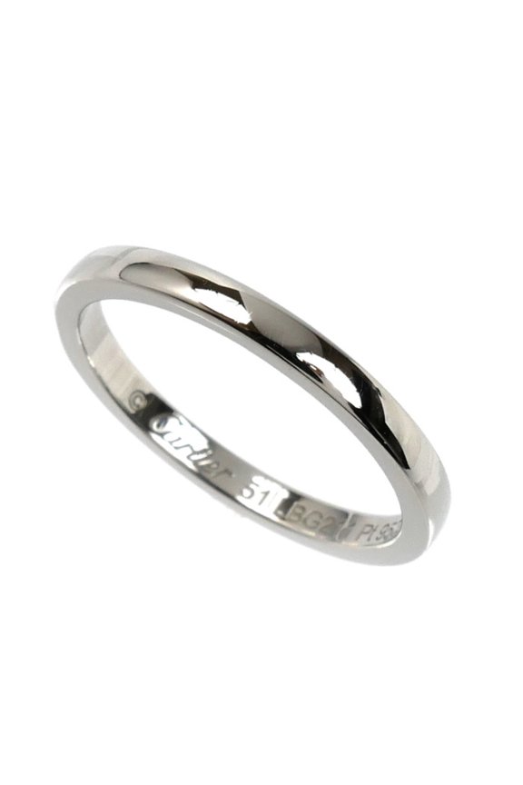 Pre-Owned CARTIER Cartier Pt950 Platinum Ballerina Wedding Ring B4071951 1 51 3.3g Women's