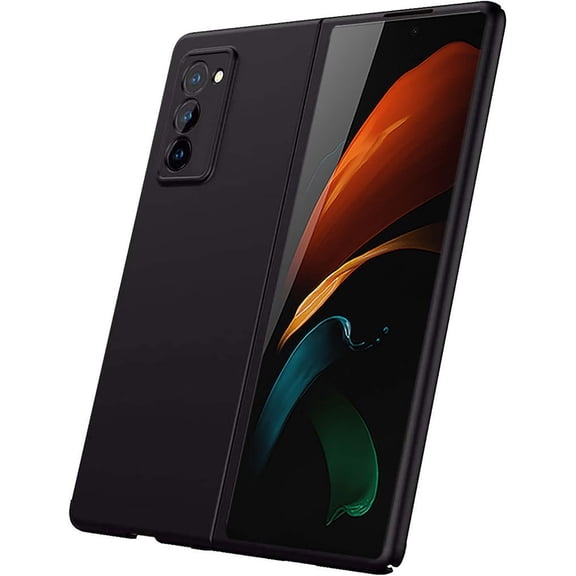 Compatible with Samsung Galaxy Z Fold 2 5G 2020 Case Cover Ultra Thin Hard PC Matte Finish Anti-Scratch Shook-Proof Bumper Case for Samsung Galaxy Z Fold2 5G(Black)