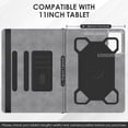 thumbnail image 2 of Funda protectora de piel negra para tablet DETUOSI de 11 pulgadas, 2 of 7